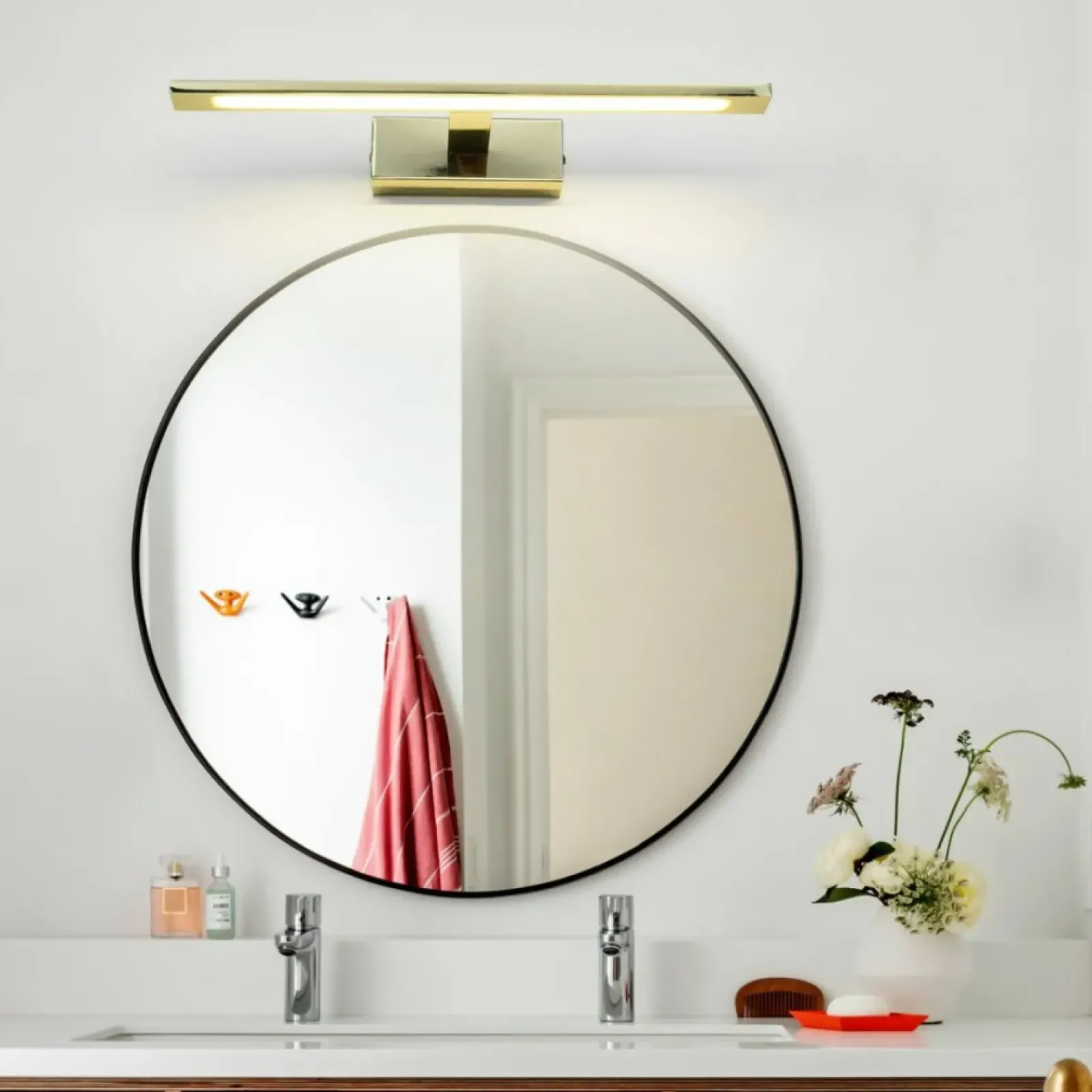 Sklep Kaja Złoty kinkiet łazienkowy LED GS-LWB-12W/3 GOLD ISLA | Kaja Oświetlenie* Lampy Led