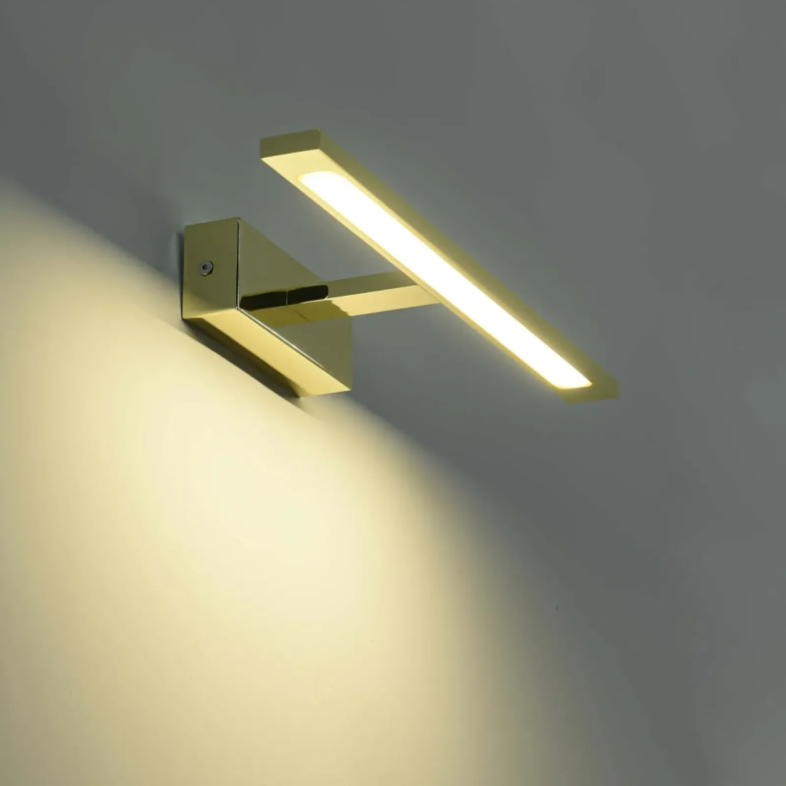Sklep Kaja Złoty kinkiet łazienkowy LED GS-LWB-12W/3 GOLD ISLA | Kaja Oświetlenie* Lampy Led