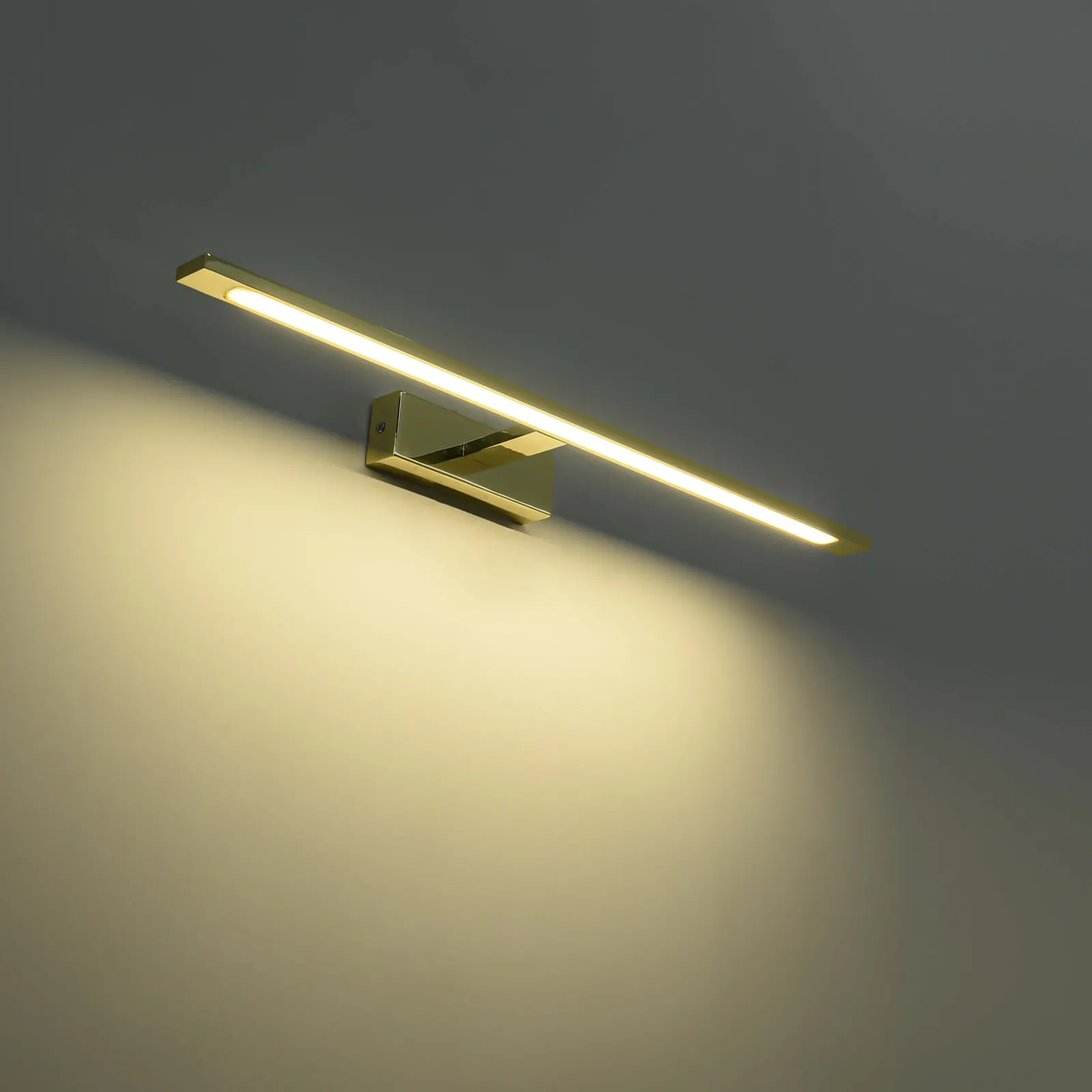 Sklep Kaja Złoty kinkiet do łazienki, szerokość 62cm GS-LWB-20W GOLD ISLA | Kaja* Lampy Led