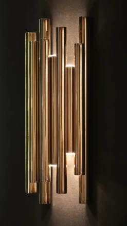 Sklep Kaja Złoty kinkiet z funkcją ściemniania MX W0187D ORGANIC | Kaja* Lampy Led