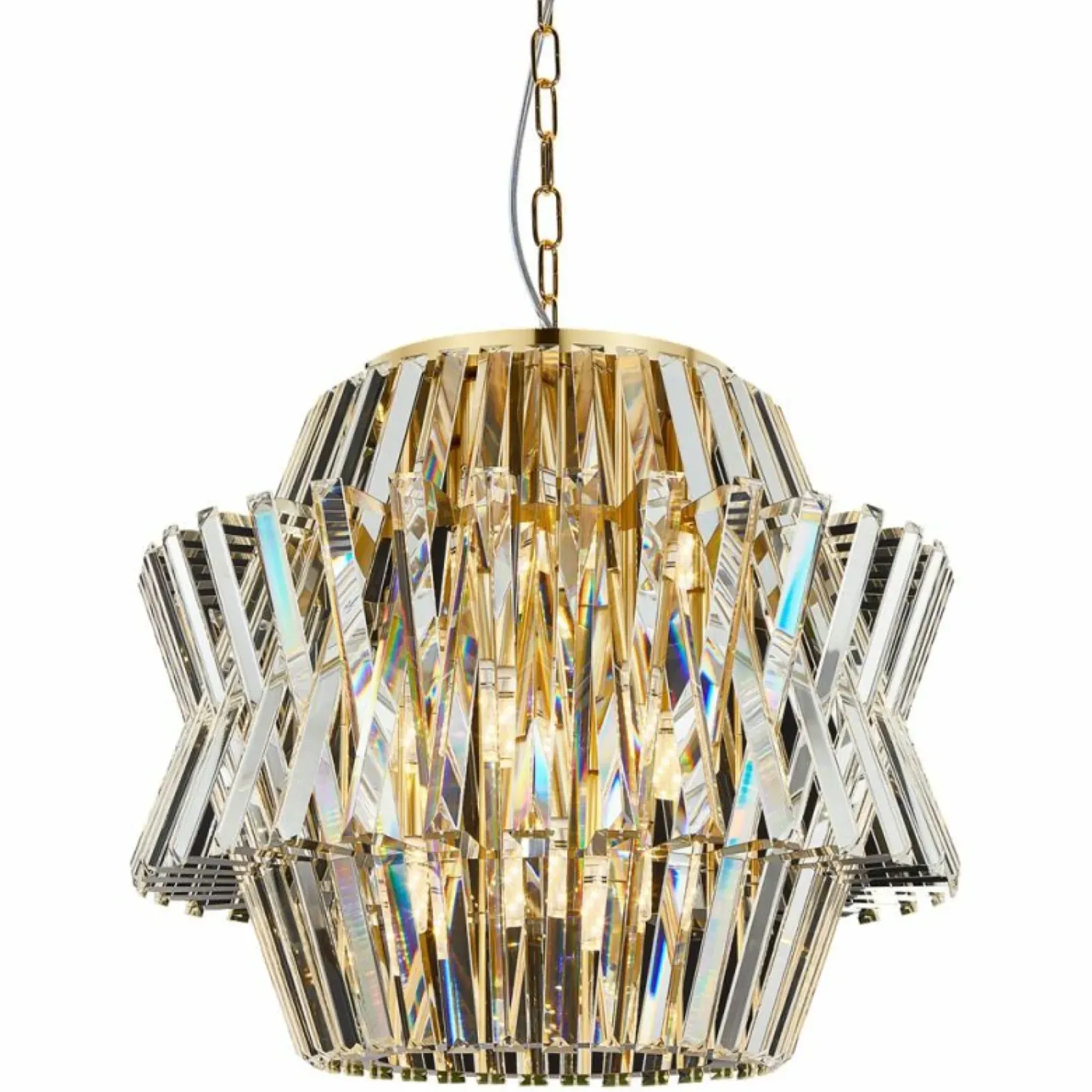 Sklep Kaja Złoty, kryształowy żyrandol w stylu pałacowym ML0401 CROWN | Kaja New