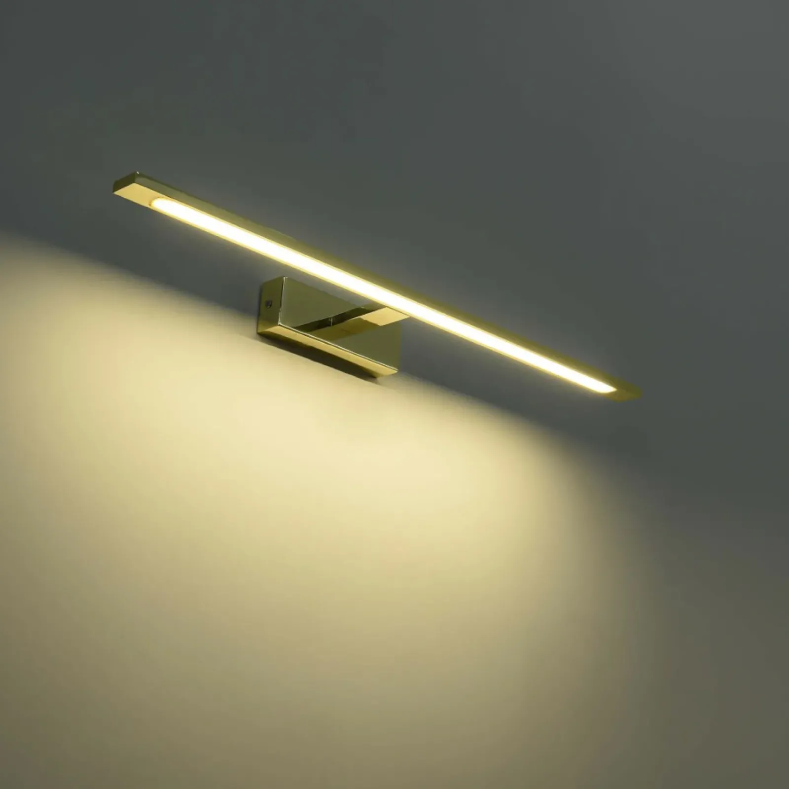 Sklep Kaja Złoty, ledowy kinkiet nad lustro GS-LWB-20W GOLD ISLA | Kaja* Lampy Led