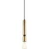 Sklep Kaja Złoty, minimalistyczny zwis E27 PEN-5041-1-BKBR TORLA | Kaja Outlet
