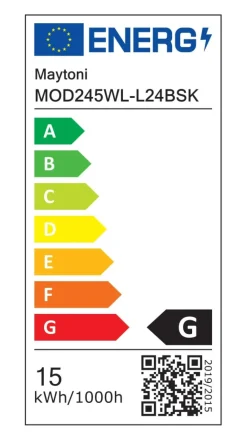 Sklep Kaja Złoty, pionowy kinkiet ścienny LED MOD245WL-L24BSK z serii HALO* Lampy Led