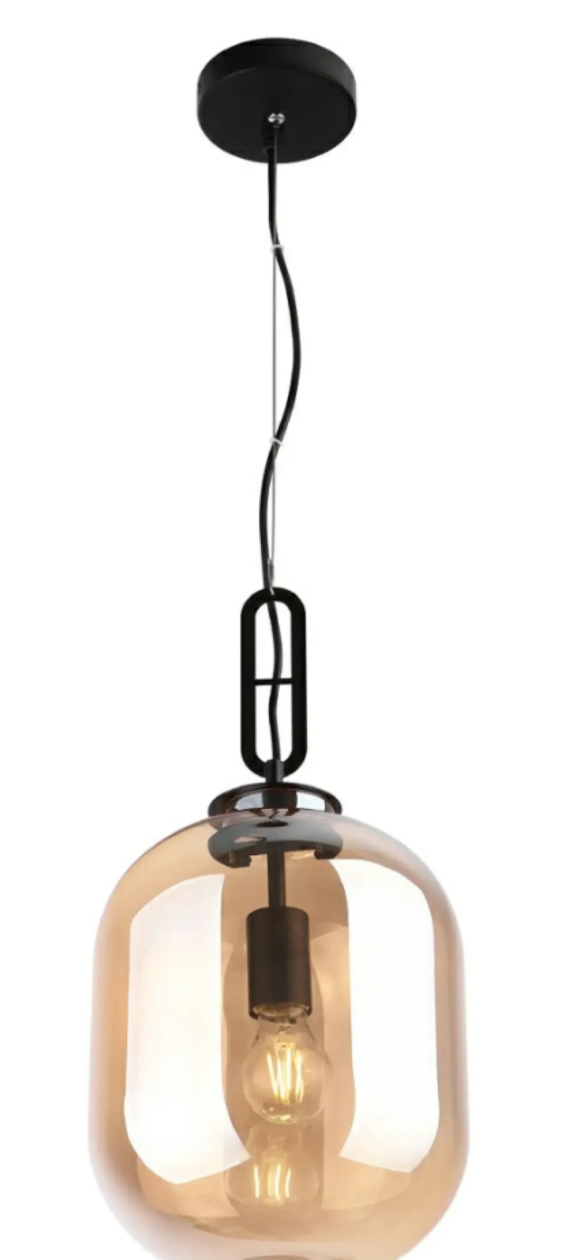 Sklep Kaja Zwis z bursztynowym kloszem Ø24cm MX P0297 HONEY | Kaja Oświetlenie Cheap