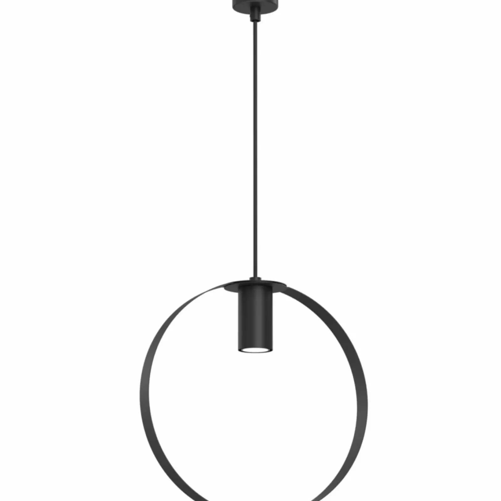 Sklep Kaja Zwis z tubą w czarnej obręczy ⌀30cm ANT 5148 ORTIGA | Kaja Oświetlenie Sale