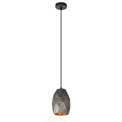 Sklep Kaja Zwis ze smukłym kloszem MDM-3480/1 GR+GD HARLEY | Kaja Oświetlenie Outlet